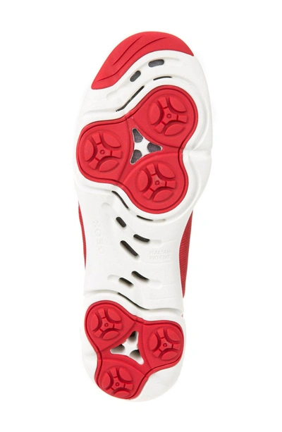 Shop Geox Nebula S Slip-on Sneaker In Red Leather