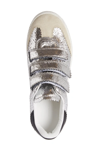 Shop Isabel Marant Beth Sneaker In Silver
