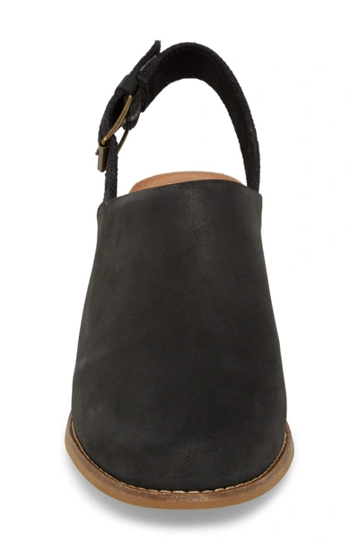Shop Toms Leila Slingback Sandal In Black Leather