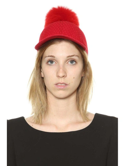 Shop House Of Lafayette Wool Cap In Red