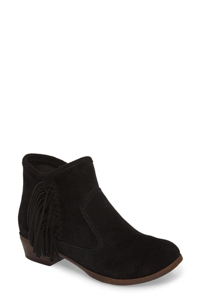 Shop Minnetonka Blake Fringe Bootie In Black