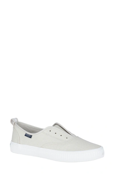 Shop Sperry Crest Creeper Cvo Slip-on Sneaker In Moonbeam Canvas