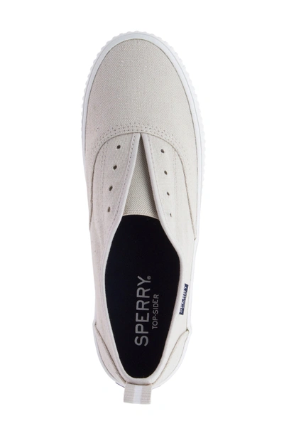 Shop Sperry Crest Creeper Cvo Slip-on Sneaker In Moonbeam Canvas