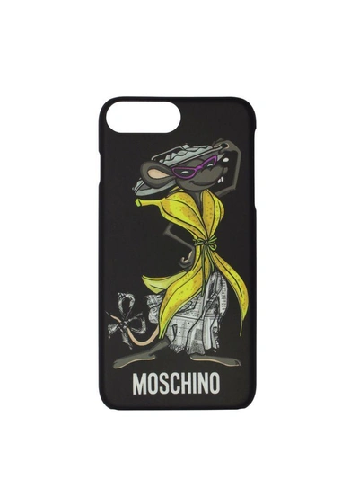 Shop Moschino I-phone 7 Plus Cover In Nero