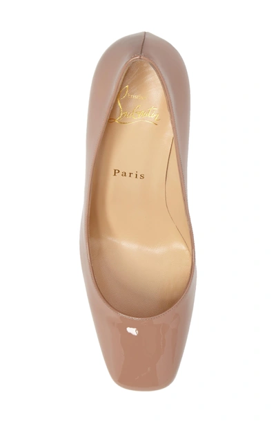 Shop Christian Louboutin Viva Pump In Nude Leather