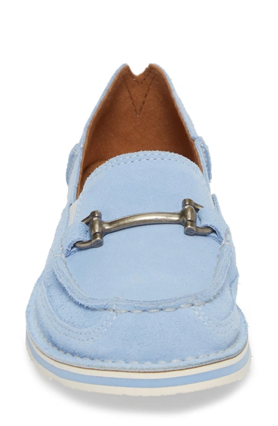 Shop Ariat Cruiser Castaway Loafer In Baby Blue Suede