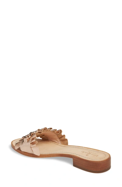 Shop Kate Spade Beau Slide Sandal In Rose Gold