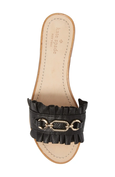 Shop Kate Spade Beau Slide Sandal In Black