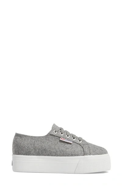 Shop Superga 2790 Platform Sneaker In Light Grey Canvas