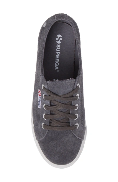 Shop Superga 2790 Platform Sneaker In Grey Suede