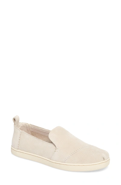 Shop Toms Deconstructed Alpargata Slip-on In Birch Nubuck Leather