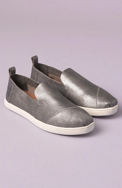 Shop Toms Deconstructed Alpargata Slip-on In Birch Nubuck Leather