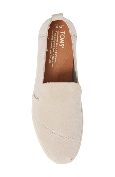 Shop Toms Deconstructed Alpargata Slip-on In Birch Nubuck Leather