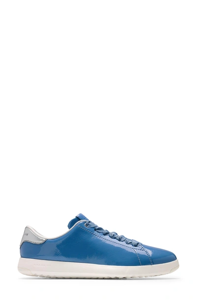 Shop Cole Haan Grandpro Tennis Shoe In Riverside Blue Patent