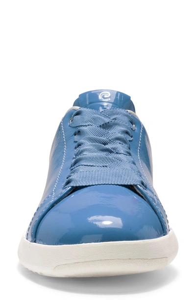 Shop Cole Haan Grandpro Tennis Shoe In Riverside Blue Patent
