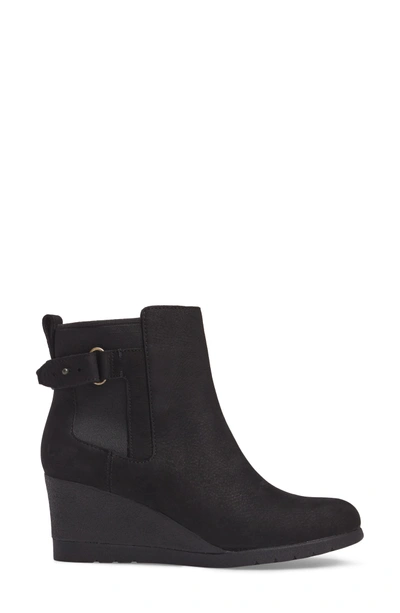 Shop Ugg Waterproof Insulated Wedge Boot In Black Leather
