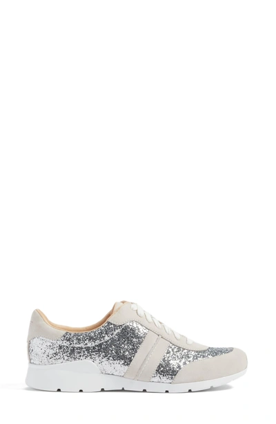 Ugg Jaida Glitter Sneaker In Silver Suede | ModeSens