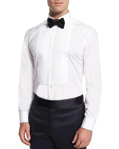 Shop Charvet Silk Bow Tie, Black