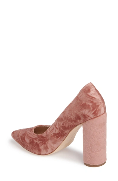 Shop Pour La Victoire Cece Pump In Rose Velvet