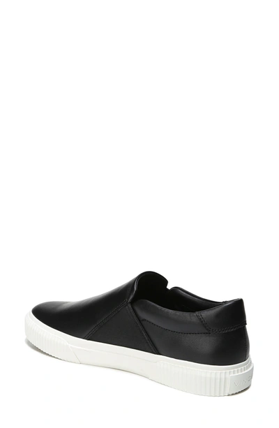 Shop Vince Knox Slip-on Sneaker In Black Leather