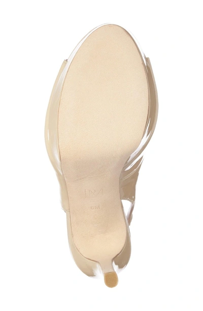 Shop Pelle Moda Oana Slingback Platform Sandal In Nude Leather