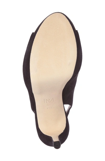 Shop Pelle Moda Oana Slingback Platform Sandal In Black Leather