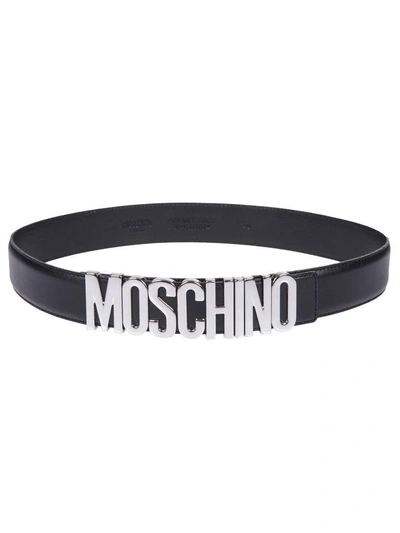 Shop Moschino Belt In Black