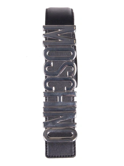 Shop Moschino Belt In Black