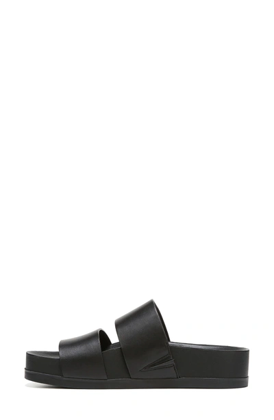 Shop Via Spiga Milton Slide Sandal In Black Leather