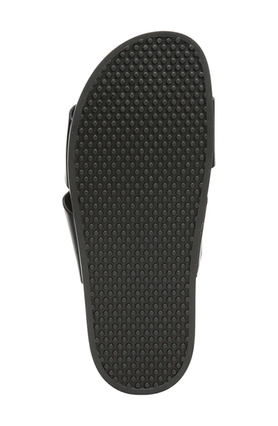 Shop Via Spiga Milton Slide Sandal In Black Leather