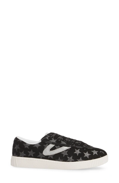 Shop Tretorn Star Sneaker In Black/ Silver/ Silver