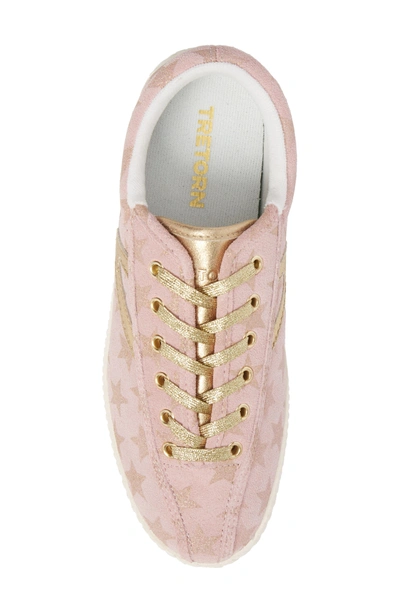 Shop Tretorn Star Sneaker In Soft Blush/ Gold/ Gold