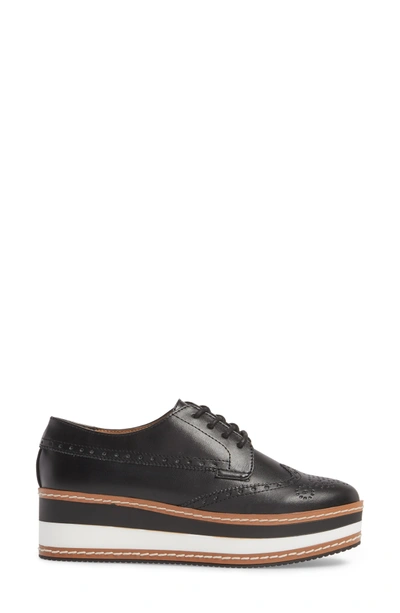 Shop Steve Madden Greco Platform Oxford In Black Leather