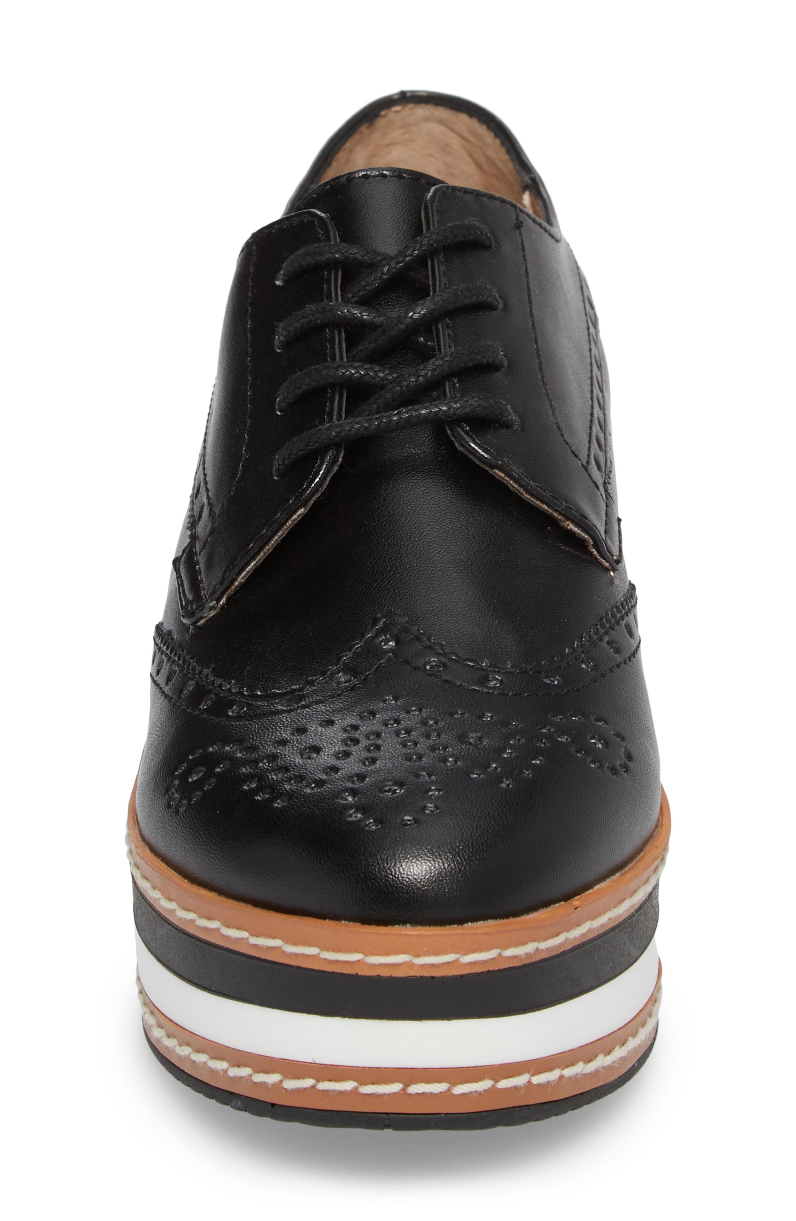 steve madden greco leather flatform shoe