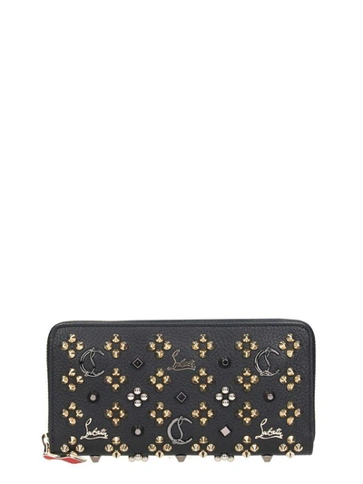 Shop Christian Louboutin Panettone Zipped Continental Wallet In Black