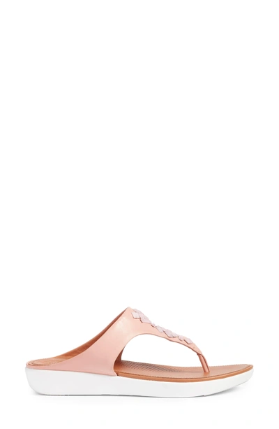 Shop Fitflop Banda Sandal In Dusty Pink Leather