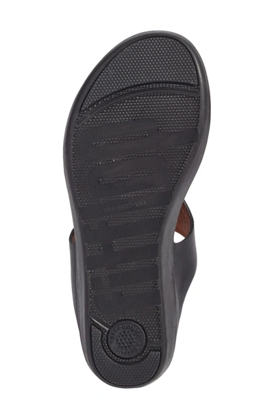 Shop Fitflop Banda Sandal In Black Leather