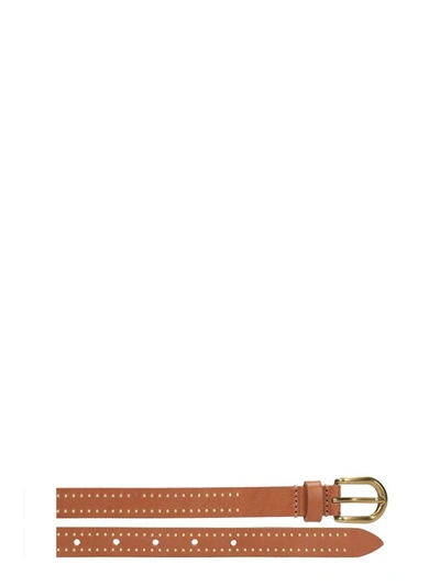 Shop Isabel Marant Kane Brown Belt In Leather Color