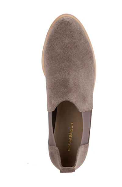 Shop G.h. Bass & Co. Brooke Chelsea Bootie In Charcoal Suede