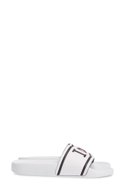 Shop Dolce & Gabbana I Love Dg Slide Sandal In White