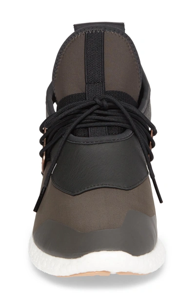 Shop Y-3 Elle Run Sneaker In Black Olive/ Copper Metallic