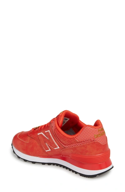 Shop New Balance X Disney 574 Sneaker In Red/ White