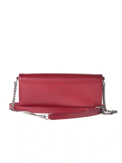 Shop Longchamp Chain Continental Wallet In 379ruby