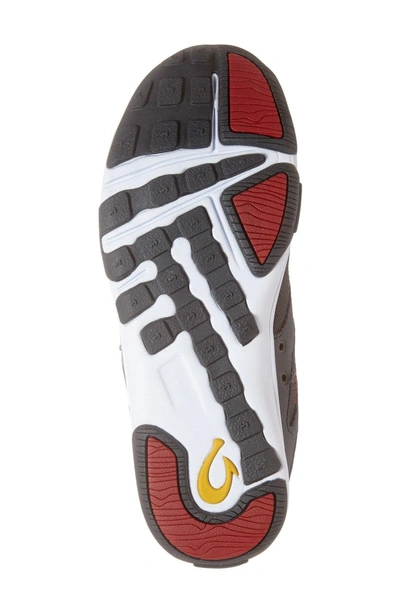 Shop Olukai 'eleu' Water-resistant Sneaker In Dark Shadow Faux Leather
