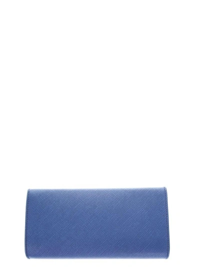 Shop Ferragamo Gancino Clasp Continental Wallet In Blu Stone