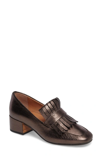 Shop Gentle Souls Ethan Pump In Pewter Leather