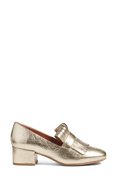 Shop Gentle Souls Ethan Pump In Soft Gold Leather