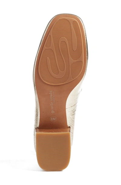 Shop Gentle Souls Ethan Pump In Soft Gold Leather