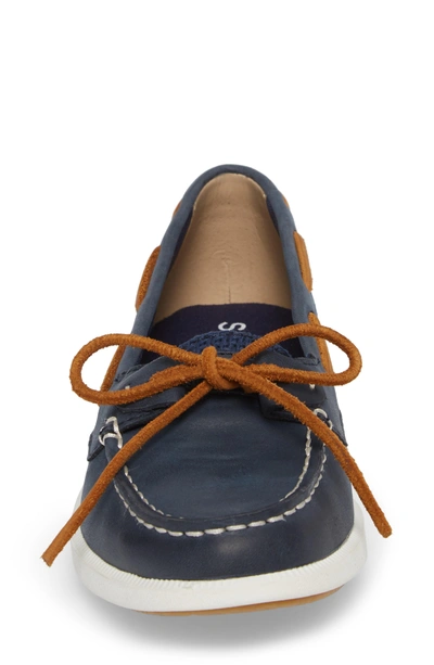 Shop Sperry Oasis Boat Shoe In Navy Canvas