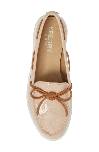 Shop Sperry Oasis Boat Shoe In Rose Dust Patent Leather
